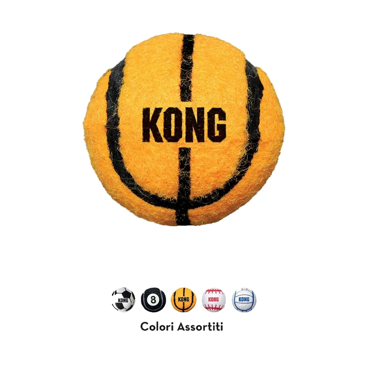 KONG Sport Balls L 9 cm 2 stk - robuste apportbolde til hund